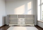 MIRANDA 160cm High TV Cabinet-White - Image 6