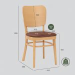 BEVERLY Dining Chair-Natural - Image 13