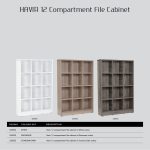 HAVIR 3x4 Cube Filling Cabinet-White - Image 8