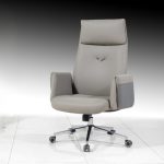 A595 PU High Back Director Chair-Grey - Image 2