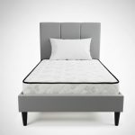 [Package] ANYA Single Bed With 5" Foam Mattress-Light Grey - Image 4