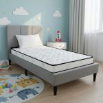 [Package] ANYA Single Bed With 5" Foam Mattress-Light Grey - Image 2