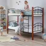 ASTRORIA Wooden Post Metal Bunk Bed-Black