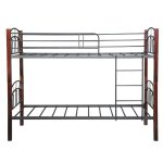 ASTRORIA Wooden Post Metal Bunk Bed-Black - Image 3