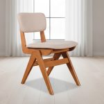BALI Wooden Dining Chair-Light Walnut