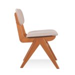BALI Wooden Dining Chair-Light Walnut - Image 4