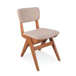 BALI Wooden Dining Chair-Light Walnut - Image 2