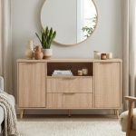 CATIA 160cm 3 Door 2 Drawer Sideboard-Natural