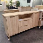 CATIA 160cm 3 Door 2 Drawer Sideboard-Natural - Image 2