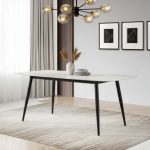 ELDA 6 Seater Sintered Stone Dining Set-Grey - Image 3