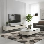 [Package] CHRISTA 200cm 2 In 1 Living Set-White - Image 4