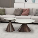 CT 8550 Sintered Stone Nest Of Coffee Table-Walnut - Image 2