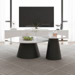 TYLER Sintered Stone Nest Of Coffee Table-Black - Image 3