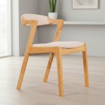 DARA Cushion Seat Wooden Dining Chair-Beech