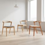 DARA Wooden Dining Chair-Beech - Image 6