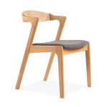 DARA Wooden Dining Chair-Beech - Image 4