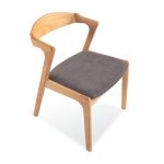 DARA Wooden Dining Chair-Beech - Image 3