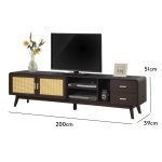 DARLY 200cm TV cabinet-Wenge - Image 3