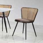 DC 2247 Synthetic Rattan Dining Chair-Brown Seat - Image 3