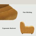 ELVA 1 Seater Sofa-Tumeric - Image 6