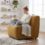 ELVA 1 Seater Sofa-Tumeric - Image 2