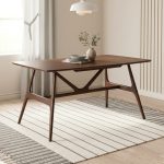 EMILY 150x90cm Dining Table-Medium Brown