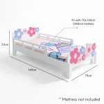 FLORA NEST Toddler Bed-White - Image 3