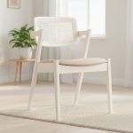 GOVIN Wooden Dining Chair-Ivory