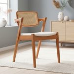GOVIN Wooden Dining Chair-Light Walnut