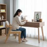 [Package] HIRANO 2 In 1 Study Set-Oak - Image 3