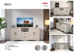 MIRANDA 160cm High TV Cabinet-White - Image 3
