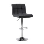 ISOBEL 24" PU Bar Chair-Black - Image 3