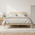 IVORY Queen & King Size French Style Bed Frame-White