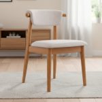 IVORY Wooden Dining Chair-Light Walnut