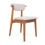 IVORY Wooden Dining Chair-Light Walnut - Image 4