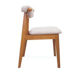 IVORY Wooden Dining Chair-Light Walnut - Image 3
