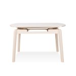 IVORY D130cm Round Extension Table-Cream White - Image 5