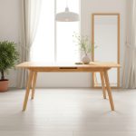 IVY 190cm Extension Dining Table-Beech - Image 2