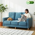 JAECOO 3 Seater Pet Friendly Sofa-Blue