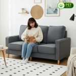 JAECOO 3 Seater Pet Friendly Sofa-Dark Grey