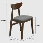 JASWAY Dining Chair-Walnut - Image 5
