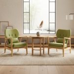 JENNIFER 1+2 Wooden Lounge Set-Green - Image 3