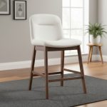 JESSIE 4 Seater Solid Wood Bar Set-Walnut - Image 2