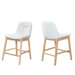 JESSIE 24 Inch Solid Wood Bar Chair-Natural - Image 5