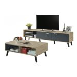 [Package] JUSTICE 6 Feet 2 In 1 Living Set-Oak - Image 2