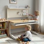 L24S 100cm Ergonomic Kids Study Desk-Oak - Image 6