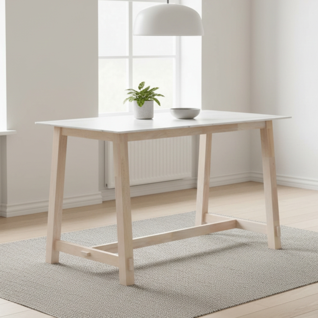 LOTTA BAR TABLE-2 LOTTA 140cm Sintered Stone Bar Table-Natural - Image 1