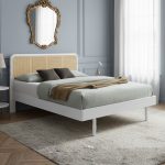 MADELINE Queen & King Size French Style Bed Frame-White - Image 6