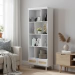 MADELINE Open Shelf Display Cabinet-White