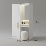 MADELINE Dressing Wardrobe Set-White - Image 3